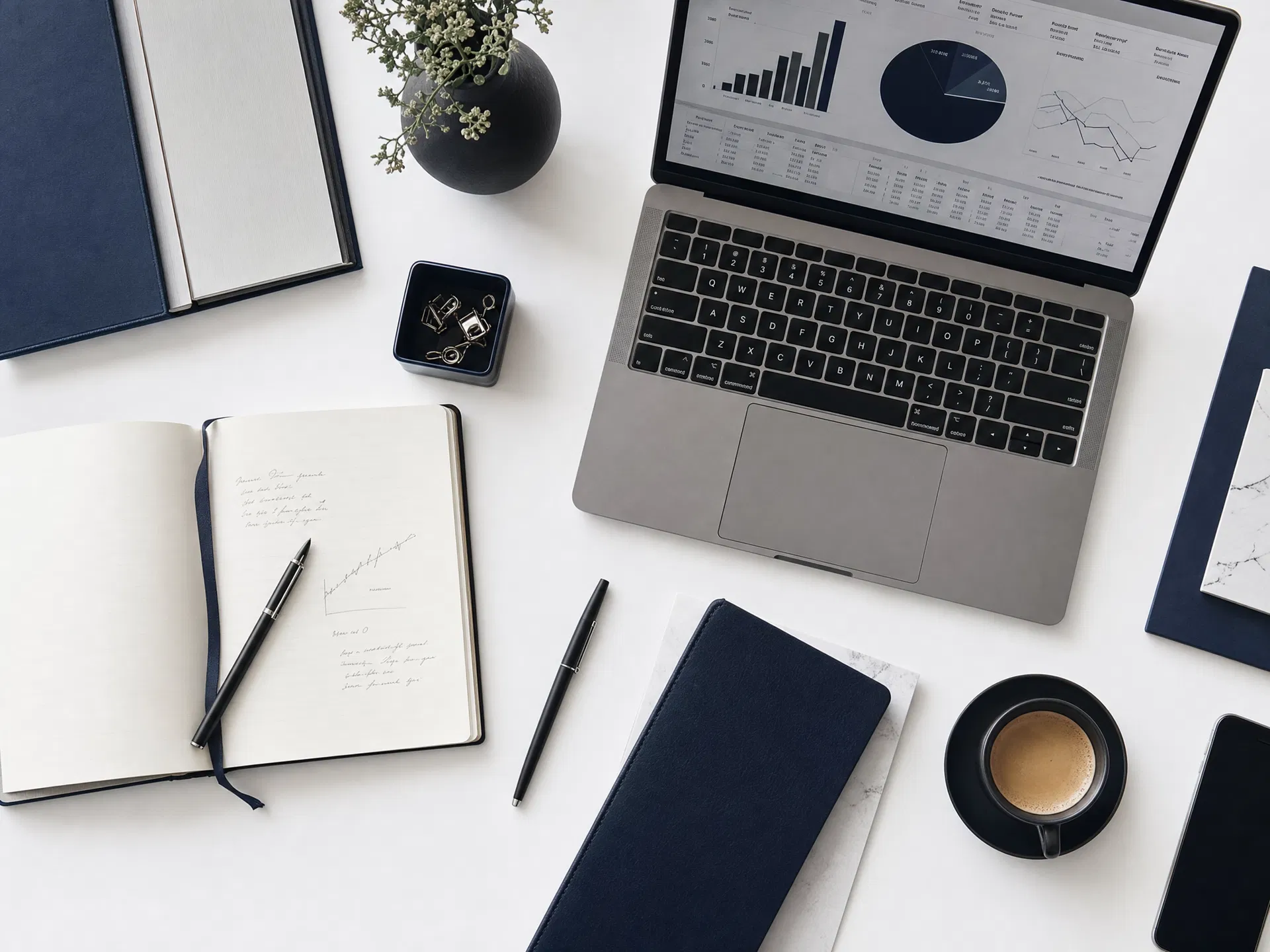 Executive workspace — strategic marketing